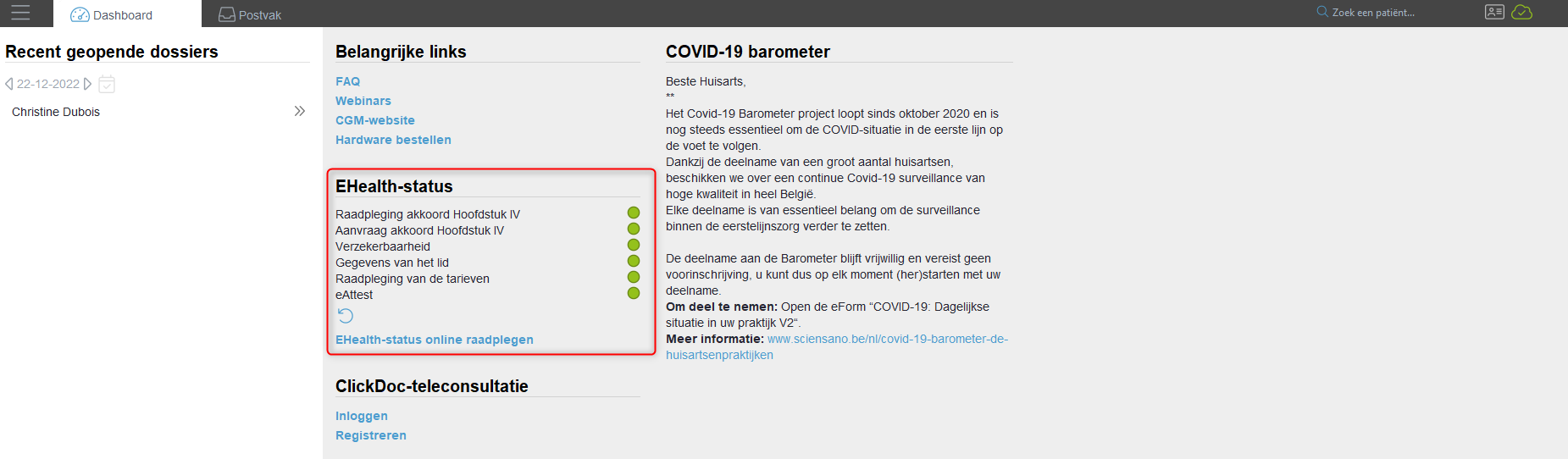 Dashboard_eHealth_status