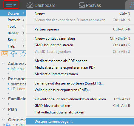 Dossier_samenvoegen_menu