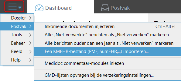 Een_KMEHR_bestand_importeren
