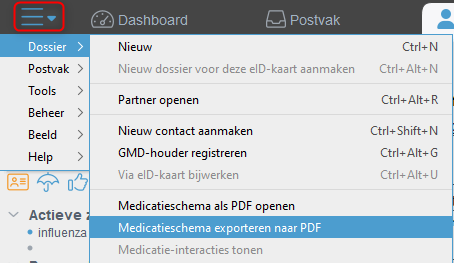 Medicatieschema_exporteren